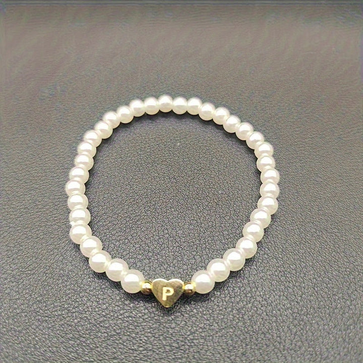 AZ Heart Initial Bracelet