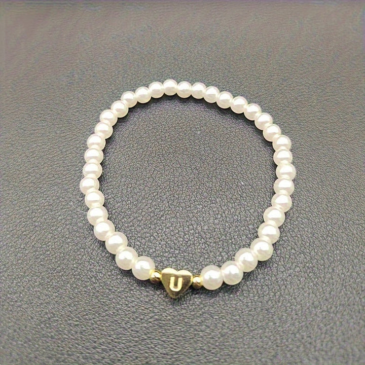 AZ Heart Initial Bracelet