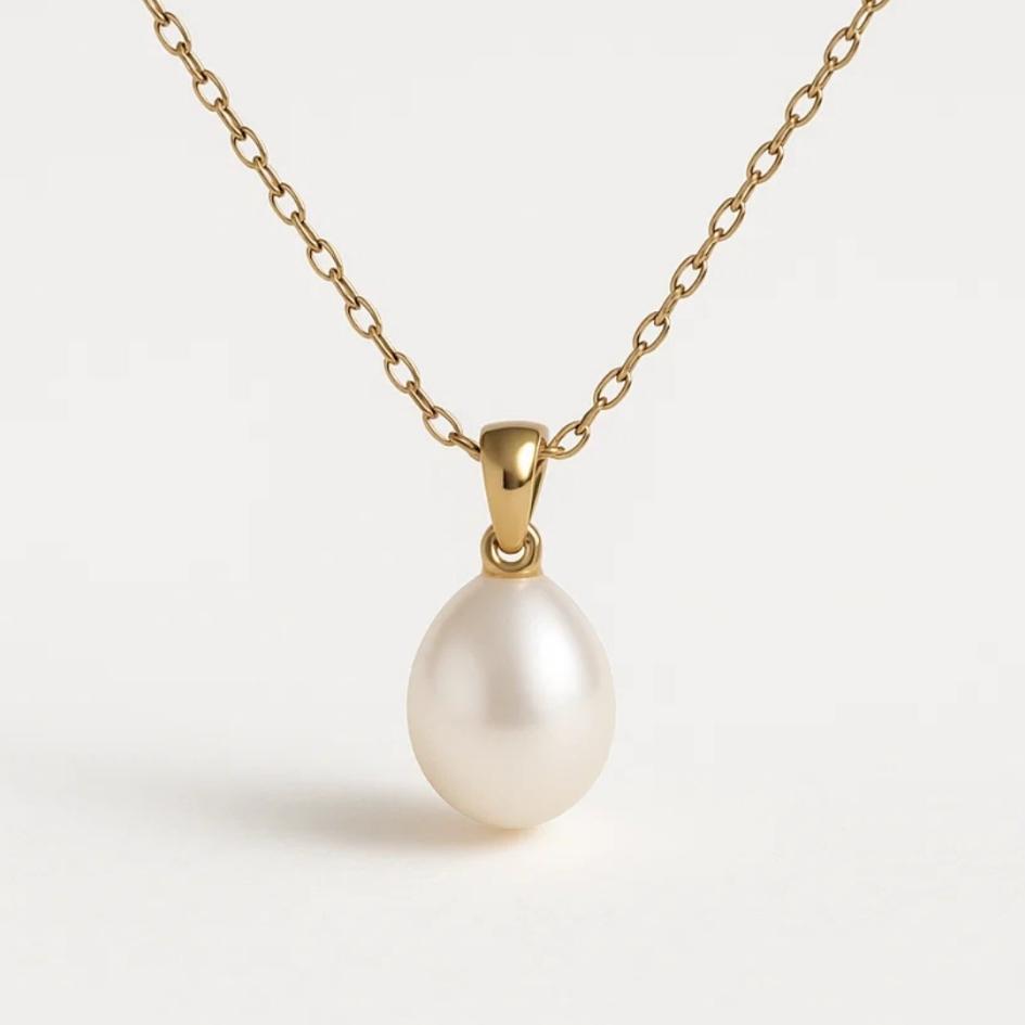 Najma | Pearl Necklace with Thin Chain