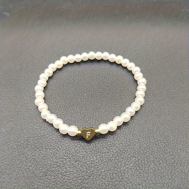 AZ Heart Initial Bracelet