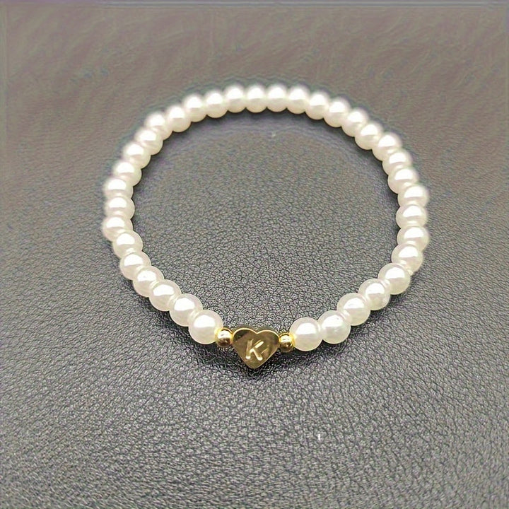 AZ Heart Initial Bracelet