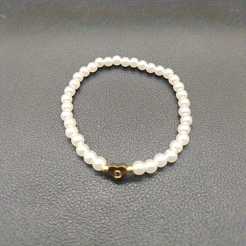 AZ Heart Initial Bracelet
