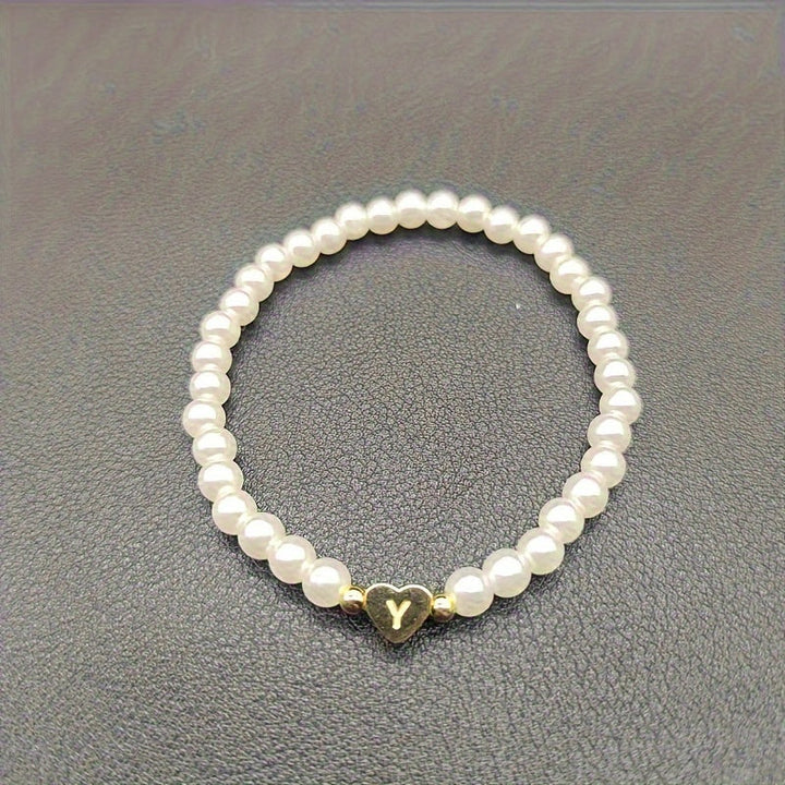 AZ Heart Initial Bracelet