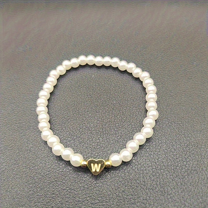 AZ Heart Initial Bracelet