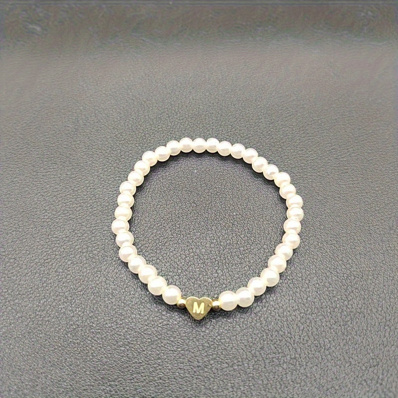 AZ Heart Initial Bracelet