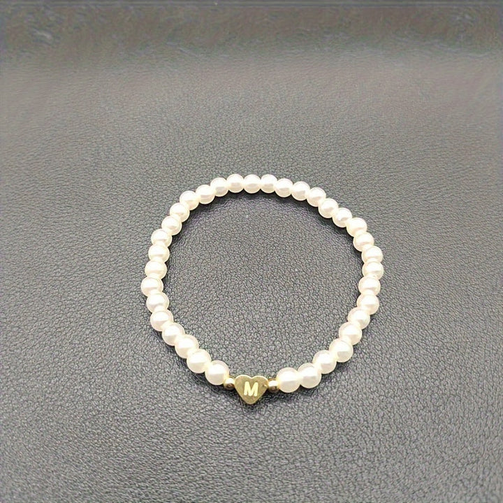 AZ Heart Initial Bracelet