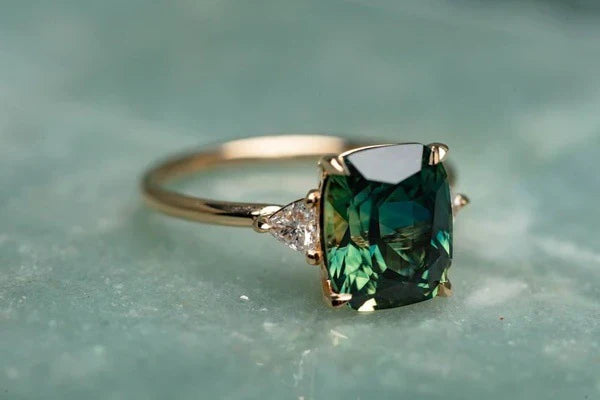 Vintage Inspired Gemstone Gold Ring