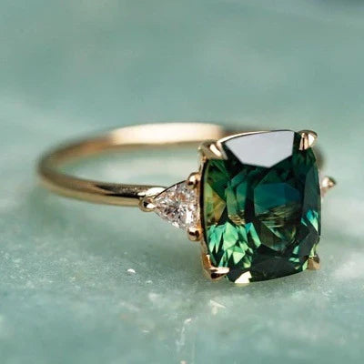 Vintage Inspired Gemstone Gold Ring