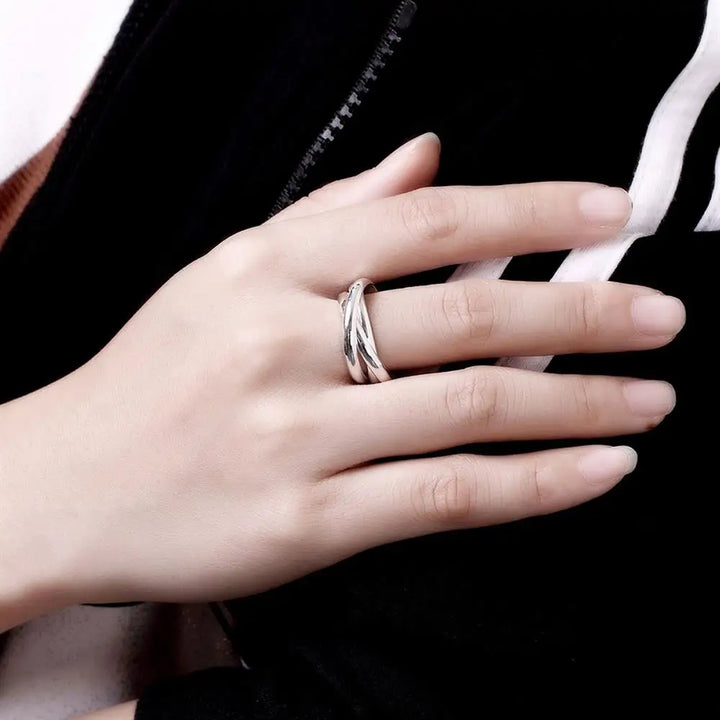 Romantic Sterling Silver Charm Ring
