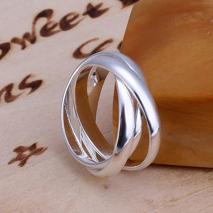 Romantic Sterling Silver Charm Ring