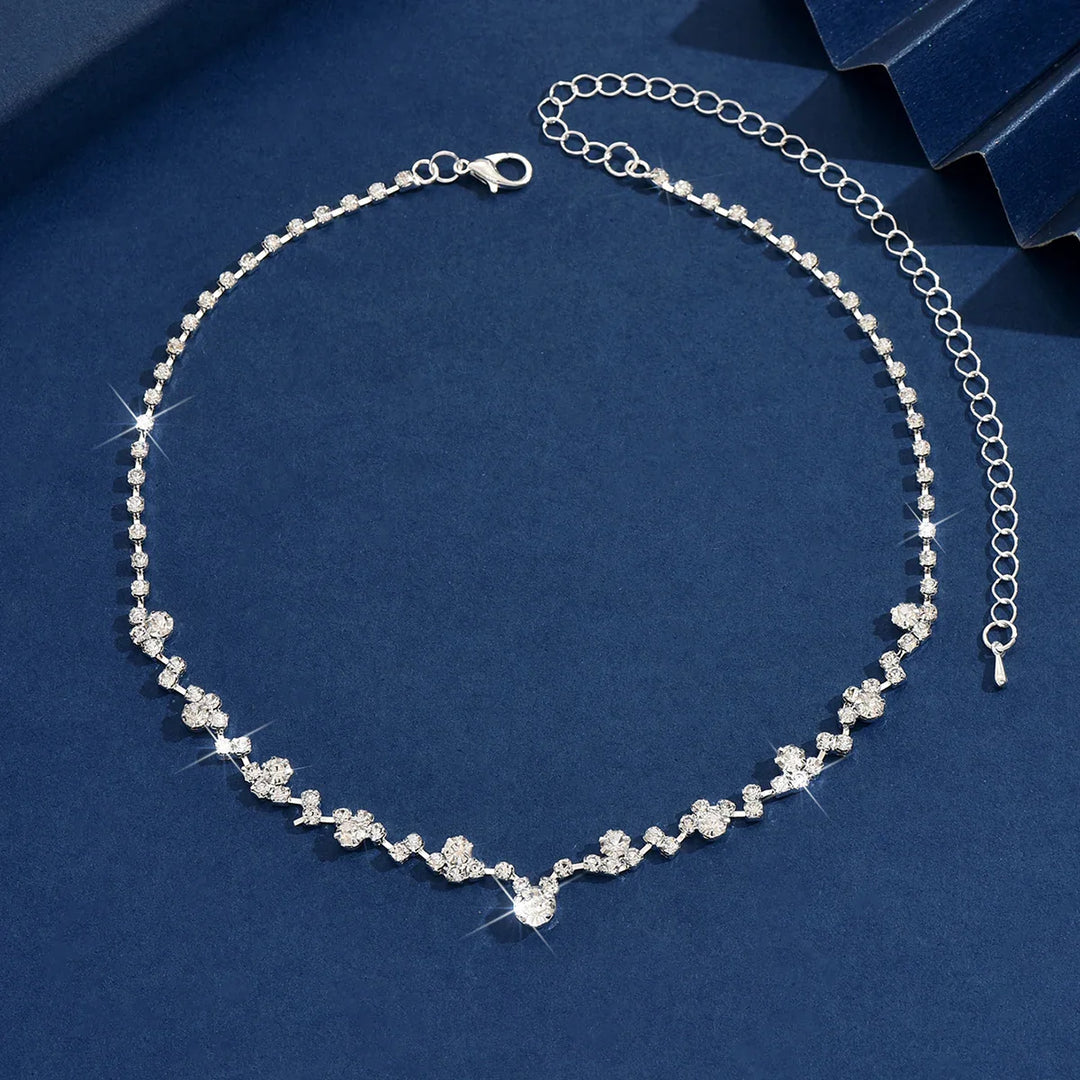 Elegant Diamond Bridal Necklace 