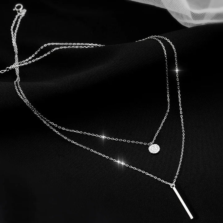 Double Layer Sterling Necklace