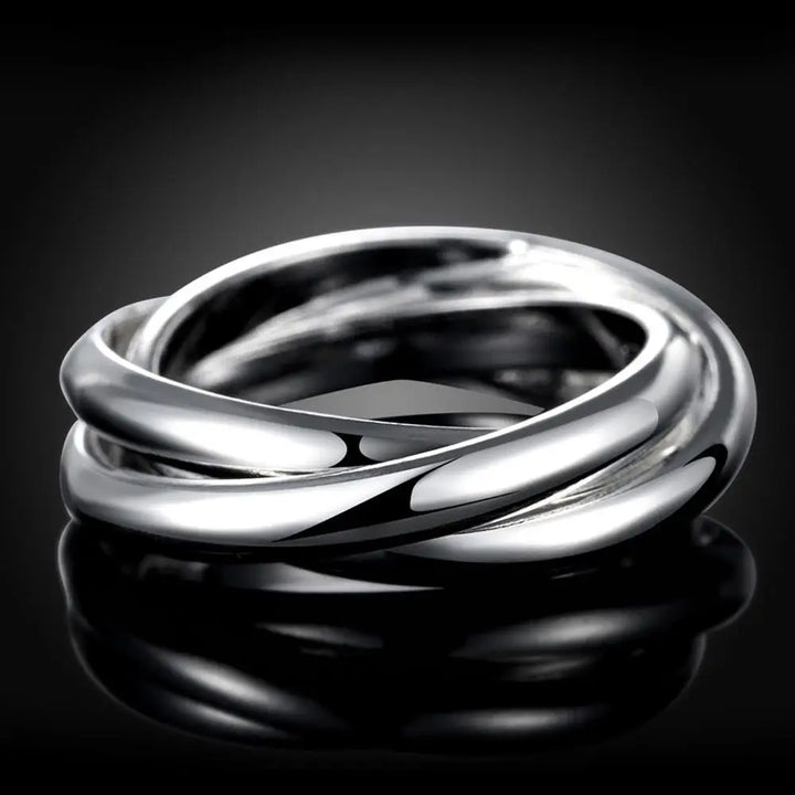 Romantic Sterling Silver Charm Ring