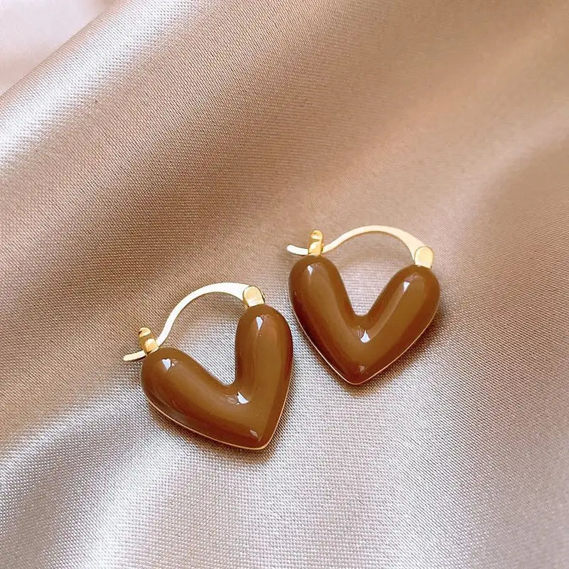 Vintage U-Shaped Hoop Earrings 