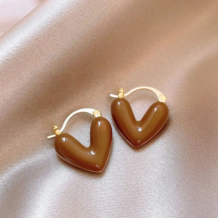 Vintage U-Shaped Hoop Earrings 