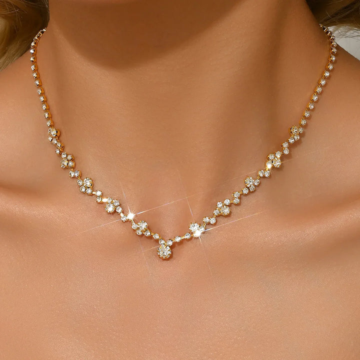 Elegant Diamond Bridal Necklace 