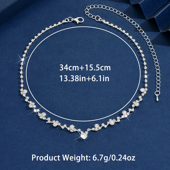 Elegant Diamond Bridal Necklace 