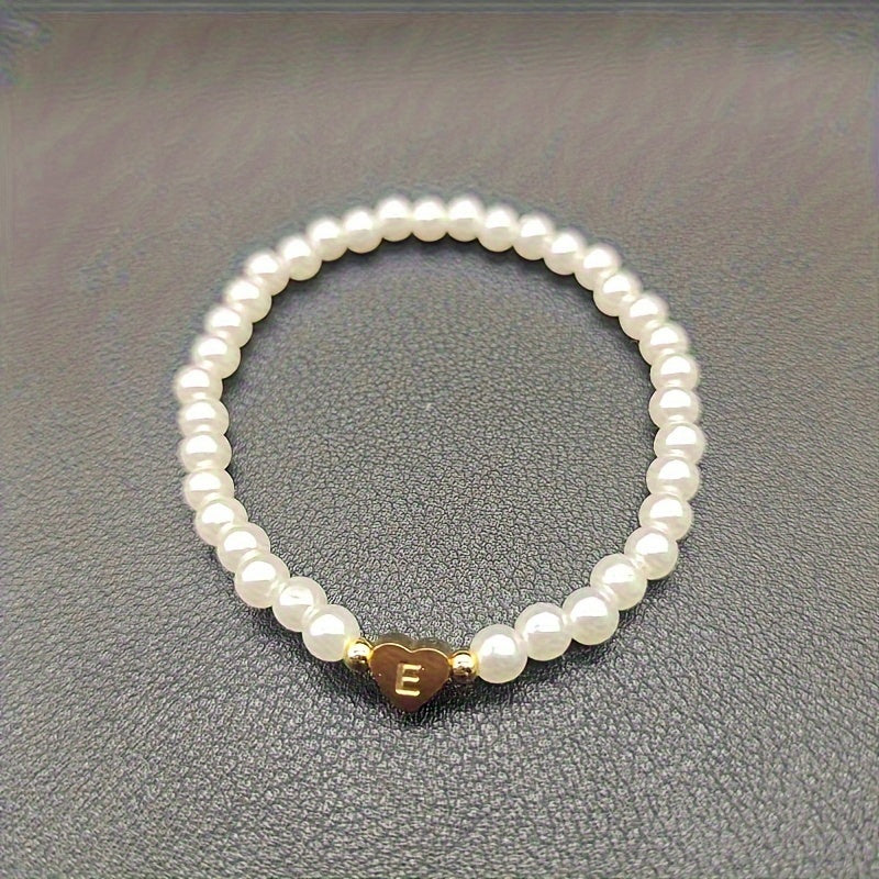 AZ Heart Initial Bracelet