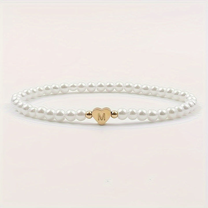 AZ Heart Initial Bracelet