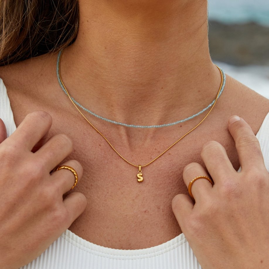 Chic Bubble Letter Necklace 