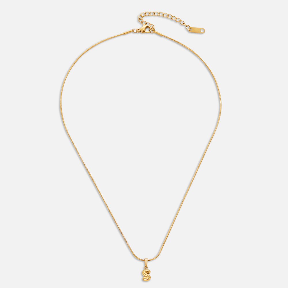 Chic Bubble Letter Necklace 