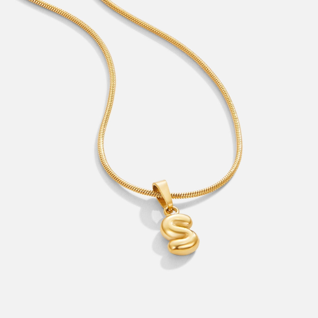 Chic Bubble Letter Necklace 