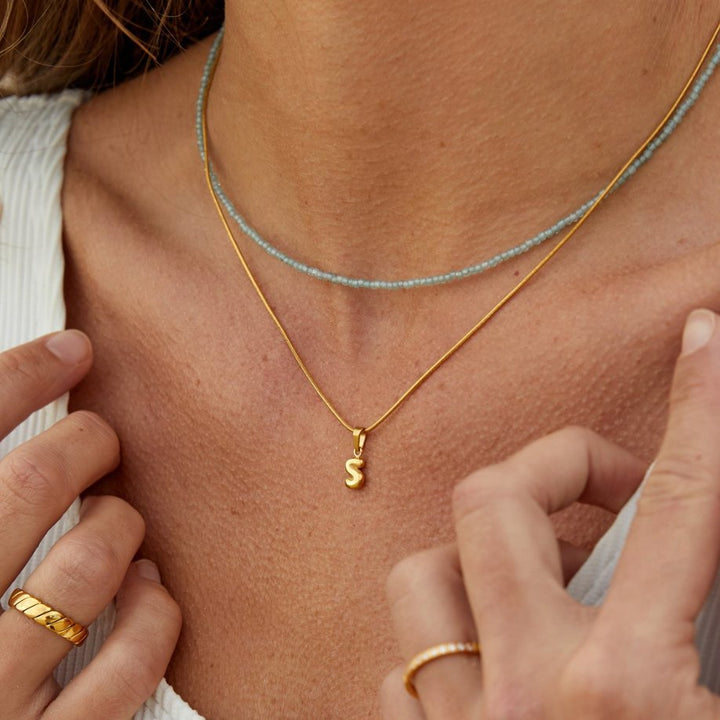 Chic Bubble Letter Necklace 