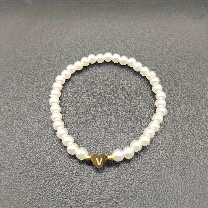 AZ Heart Initial Bracelet