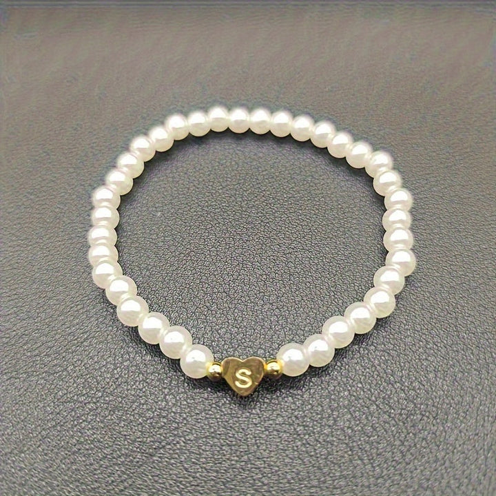 AZ Heart Initial Bracelet