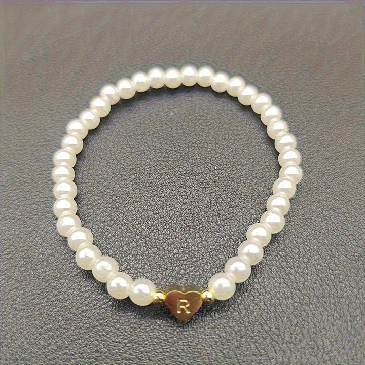 AZ Heart Initial Bracelet