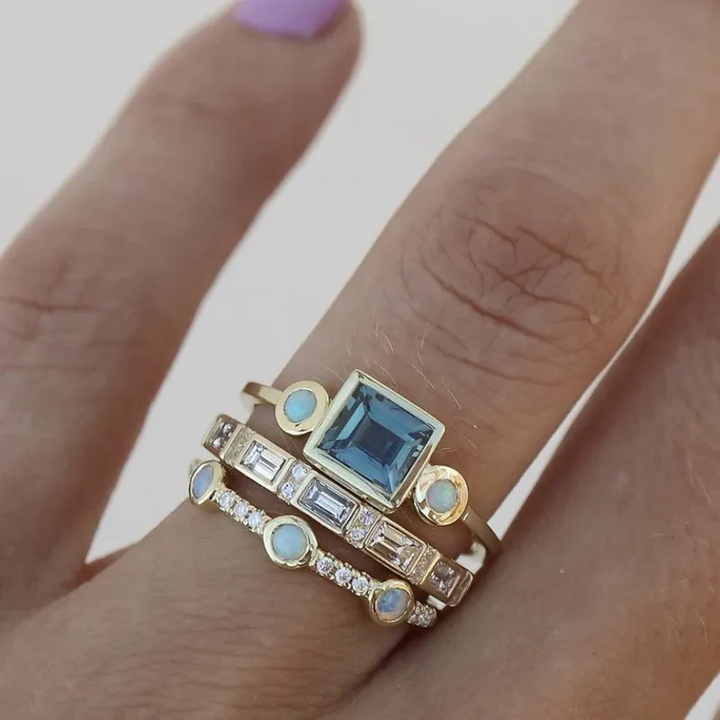 Classic Vintage Crystal Ring Collection 