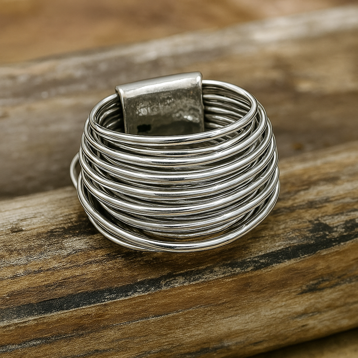 Vintage Layering Silver Ring 