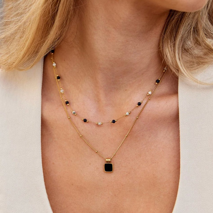 Elegant Double Layer Necklace 