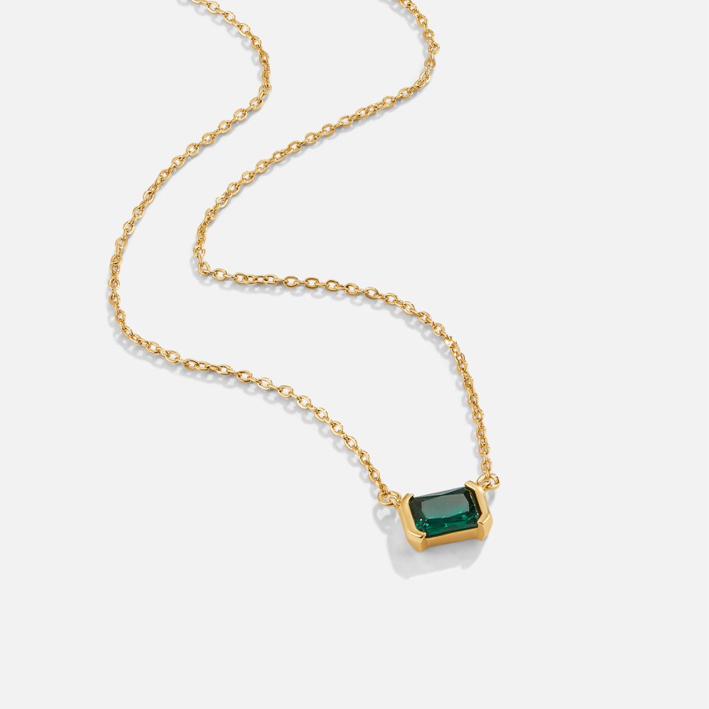 Delicate Emerald Necklace 